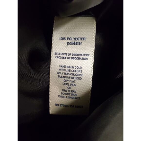 Women's Rafaella Black Beaded Full Zip Lightweight Vest | Size Petite Medium - Picture 7 of 7